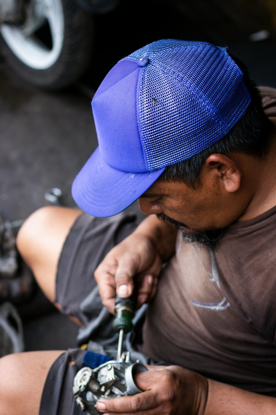Workshop photography for A Rebuilt Carburettor